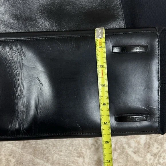 Tumi Large Tote Bag Leather/ Nylon Travel Voyaguer Everyday Shoulder Straps - Picture 10 of 13